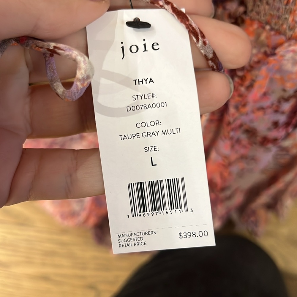 NWT Joie dress Silk Large - Picture 3 of 7
